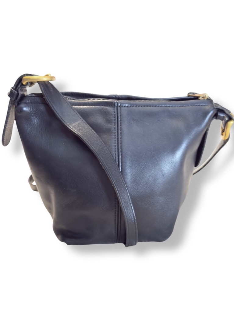 Vintage Coach Macdougal Small Black Leather Crossbody Bag Womenâs Purses